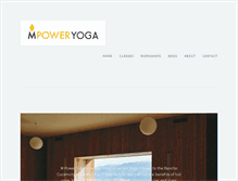 Tablet Screenshot of mpoweryoga.net